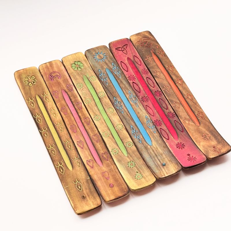 Porta incienso Natural Wood Rosado