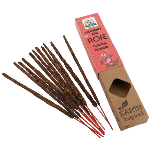 Incienso Orgánico Palo Santo con Rosas