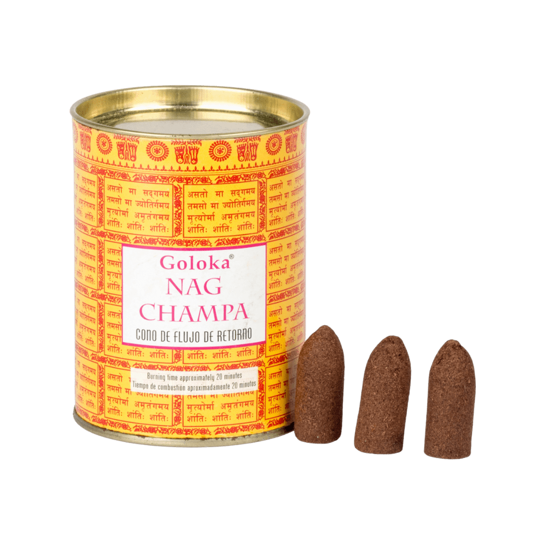 Incienso Cascada Nag Champa Amarillo 24 conos
