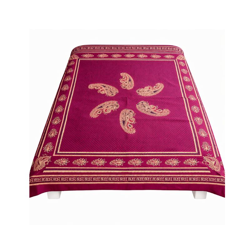 Cubrecama 2 Plazas Burdeo Paisley