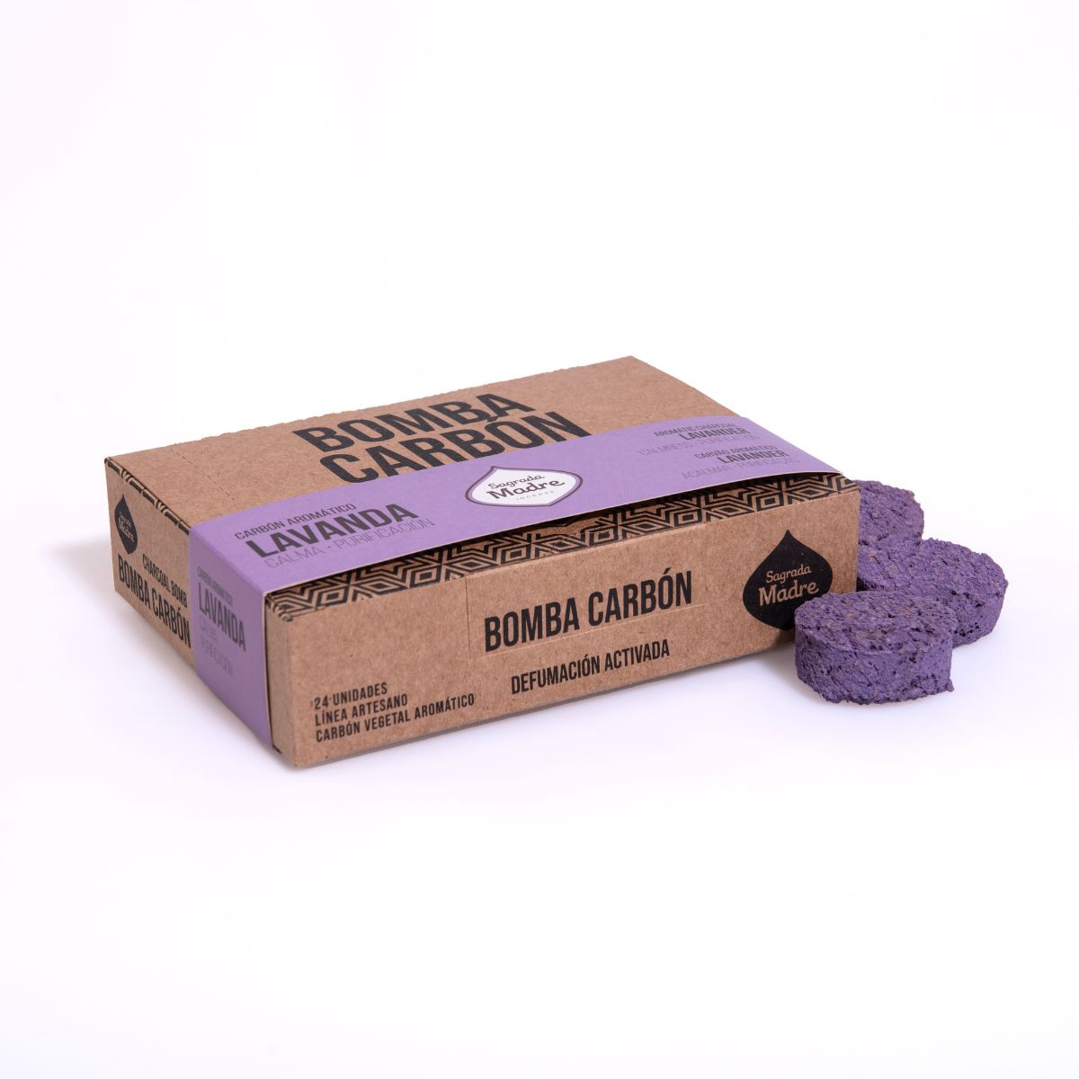 Carbón Lavanda 24u