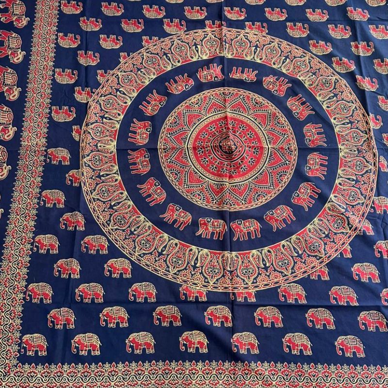 Cubrecama 2 Plazas Azul Elefante Real