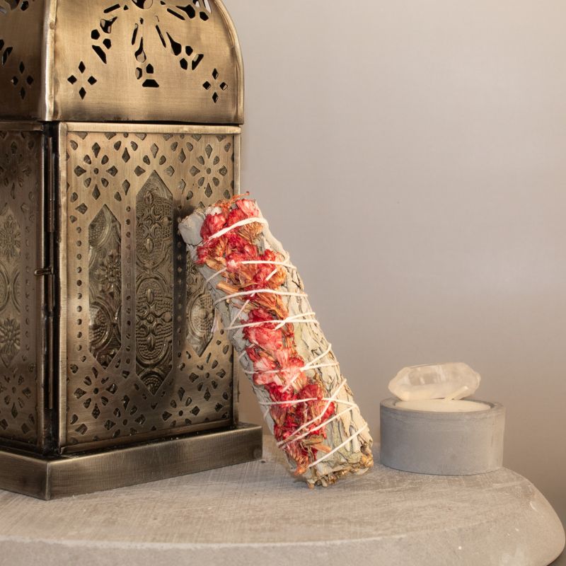 Sahúmo de Salvia Blanca con Lavanda Marina Roja