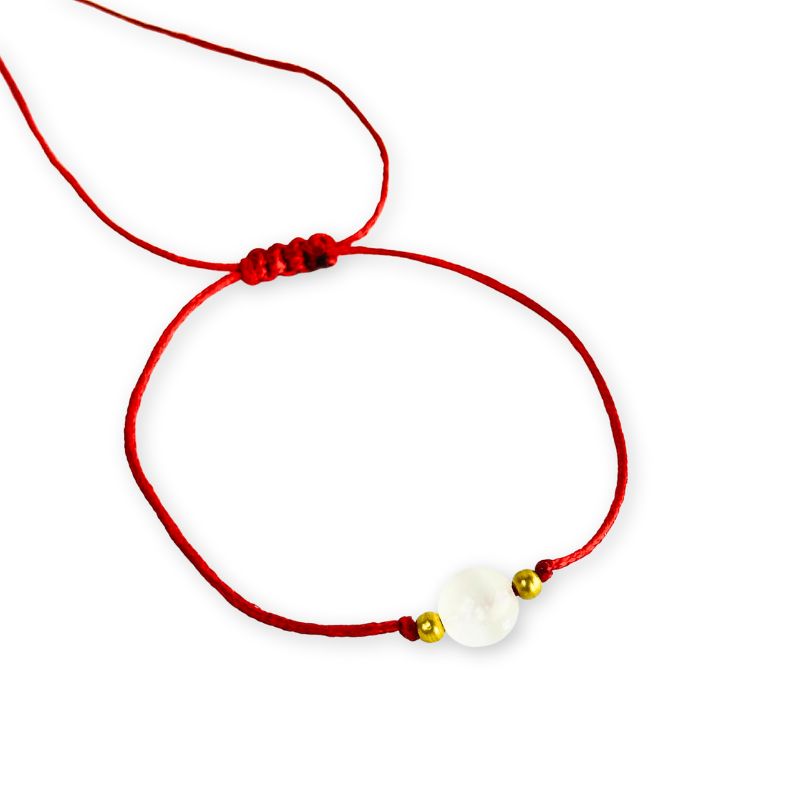 Pulsera de Hilo Ajustable con Piedra Preciosa