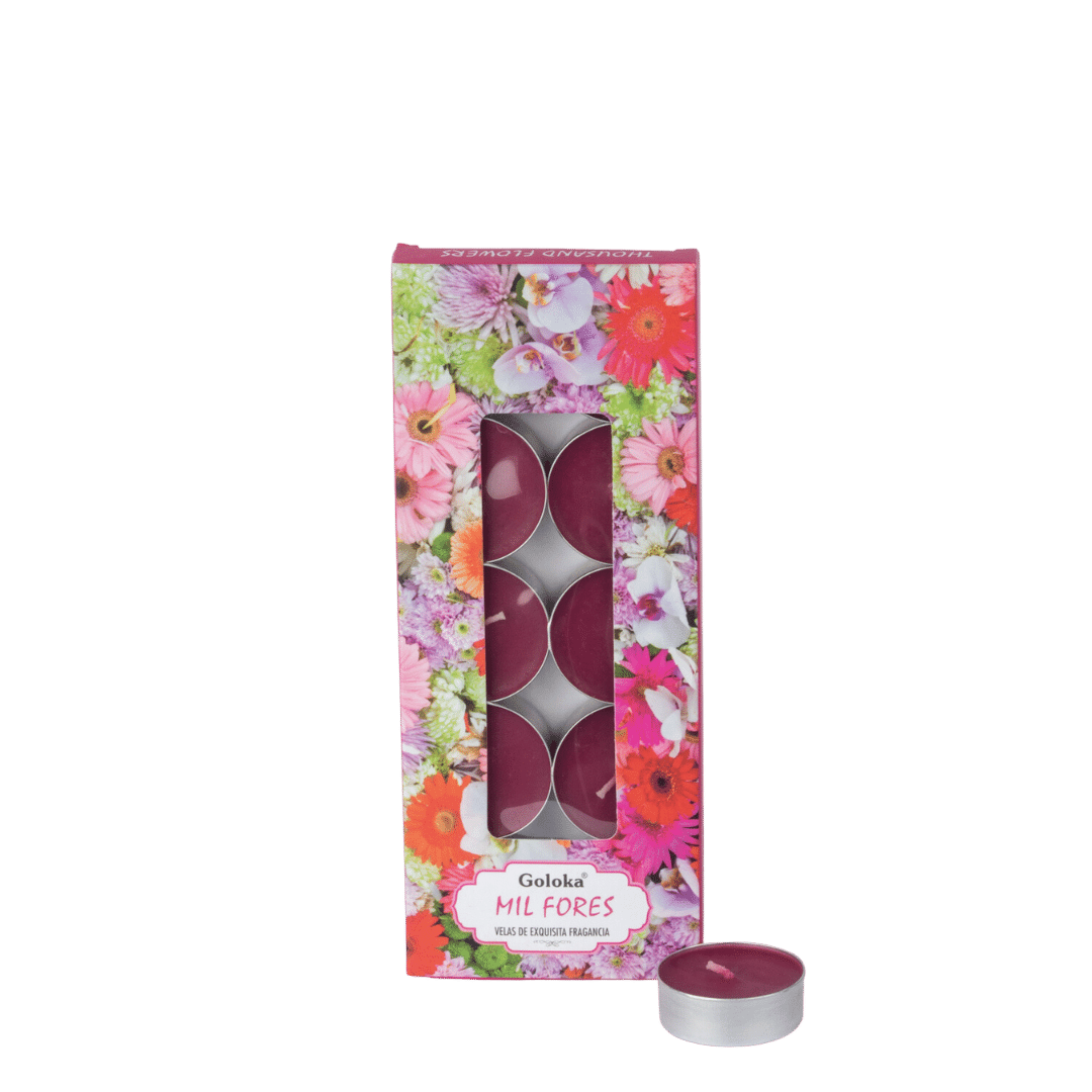 Vela Tealight Mil Flores