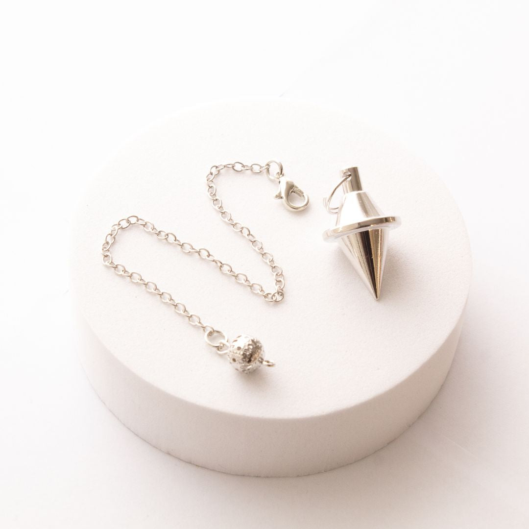 Péndulo Metal Platillo Plateado