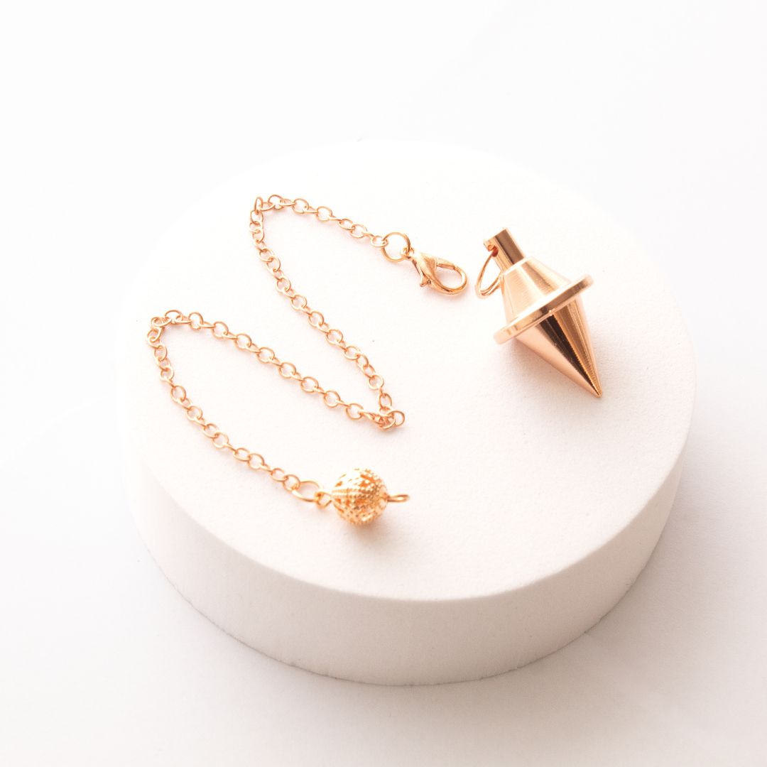 Péndulo Metal Platillo Oro Rosa