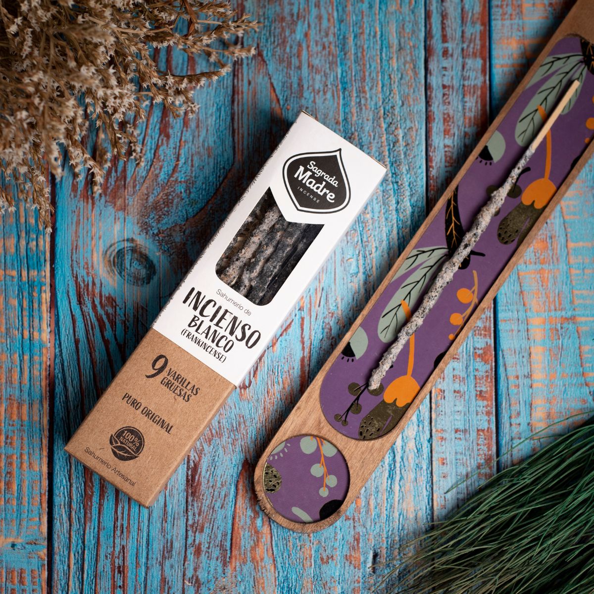 Sahumerio Hierbas Incienso Blanco