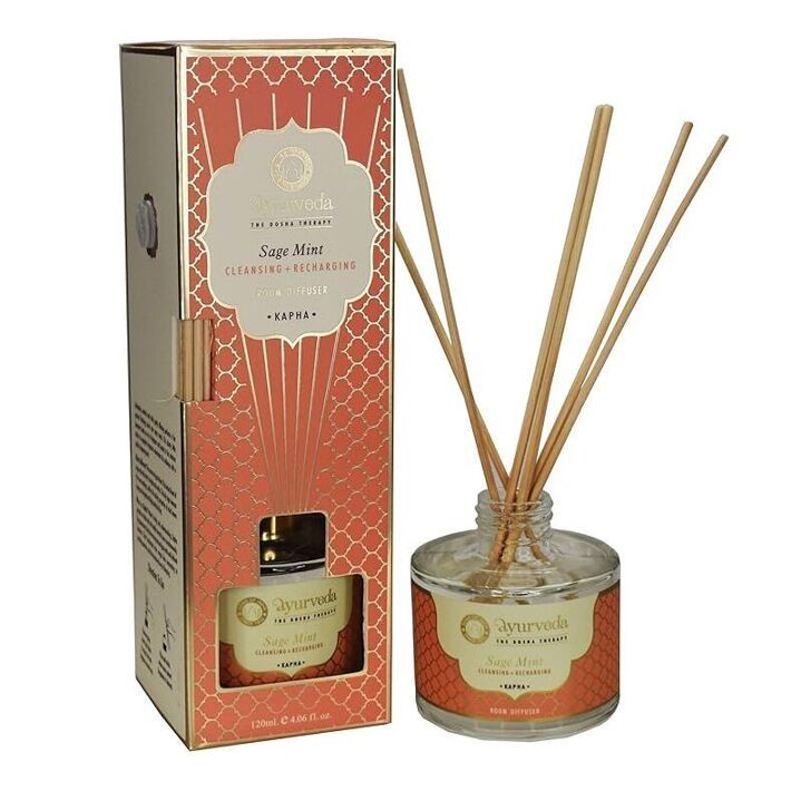 Difusor de Varilla Ayurveda Salvia Blanca y Menta 120mL