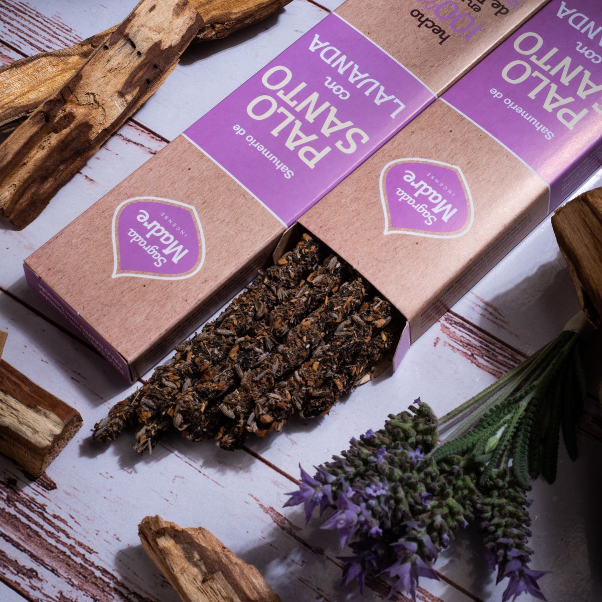 Sahumerio Palo Santo con Lavanda