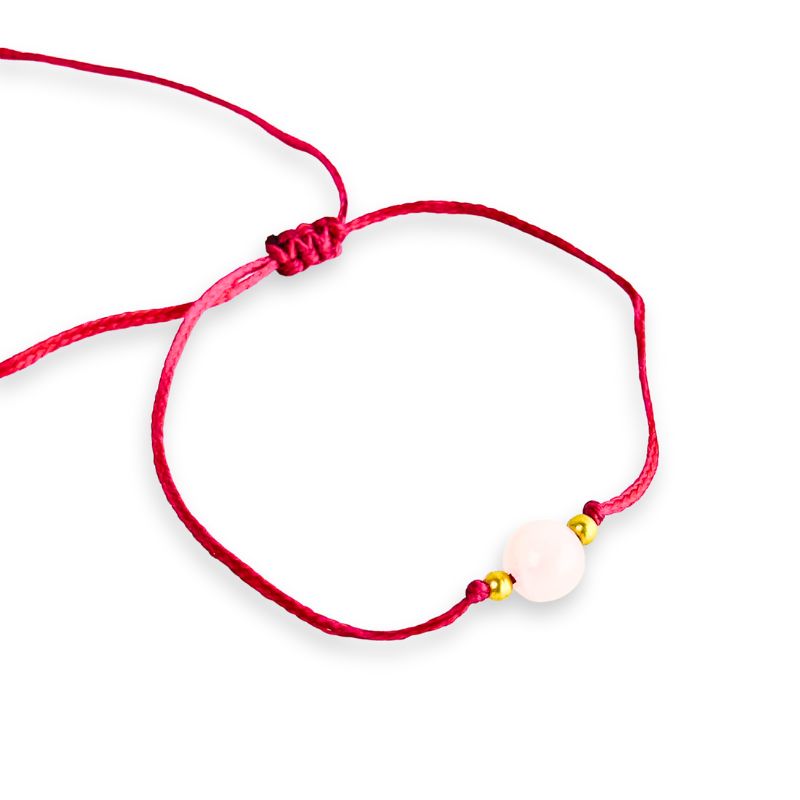 Pulsera de Hilo Ajustable con Piedra Preciosa