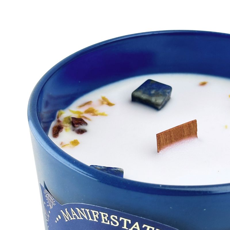 Vela Jazmín con Lapislázuli - Bendición Celestial