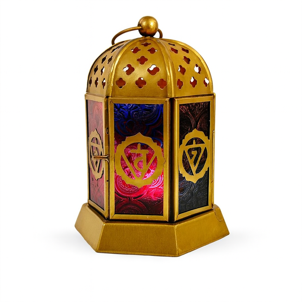 Farol Encantado - Porta Vela OM 7 Chakras Chico