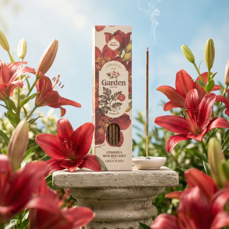 Sahumerio Garden Citronella - Lirios Rojos