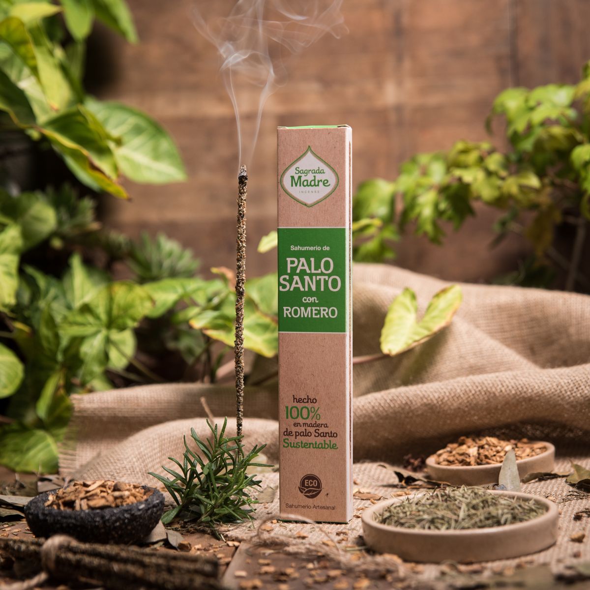 Sahumerio Palo Santo con Romero