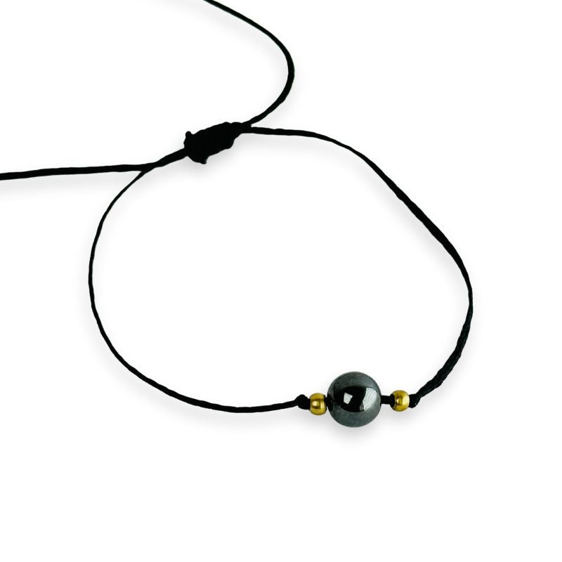 Pulsera de Hilo Ajustable con Piedra Preciosa