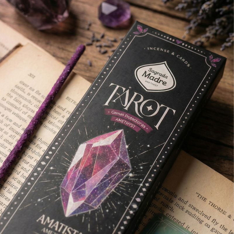 Sahumerio Tarot Gemas Amatista Violeta-Lavanda