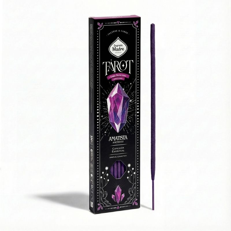 Sahumerio Tarot Gemas Amatista Violeta-Lavanda