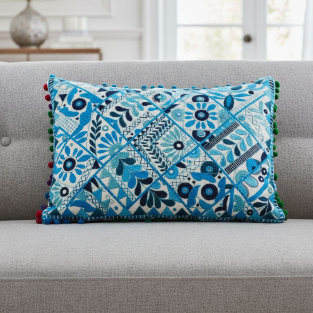 Cojin Celeste Rectangular