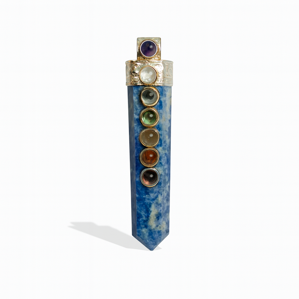 Colgante 7 Chakra con Punta Lapis Lazuli