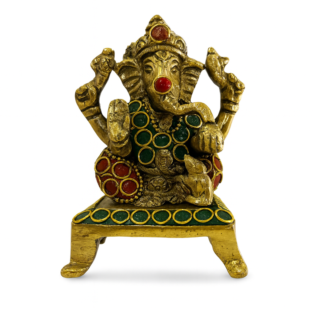 Ganesh Bronce y Piedras