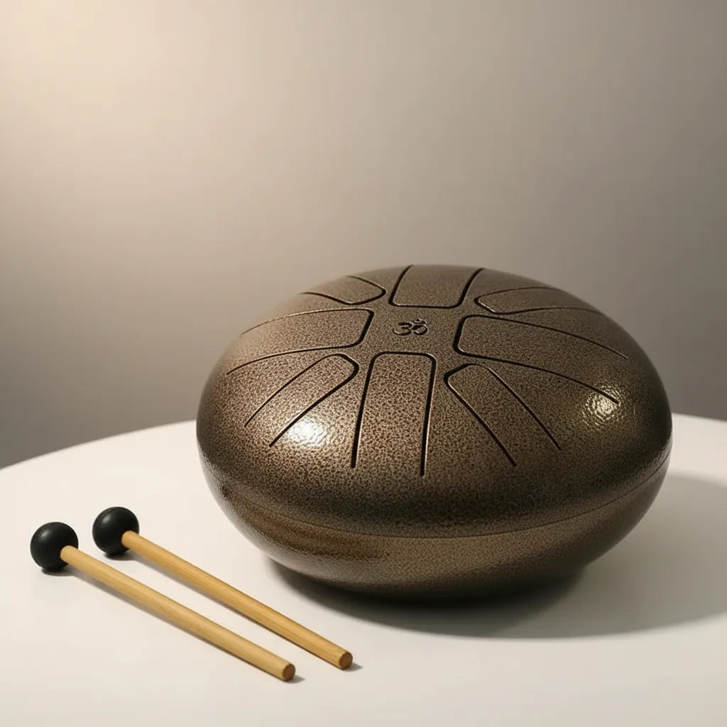 Hand Drum Bronce Envejecido 21 cm