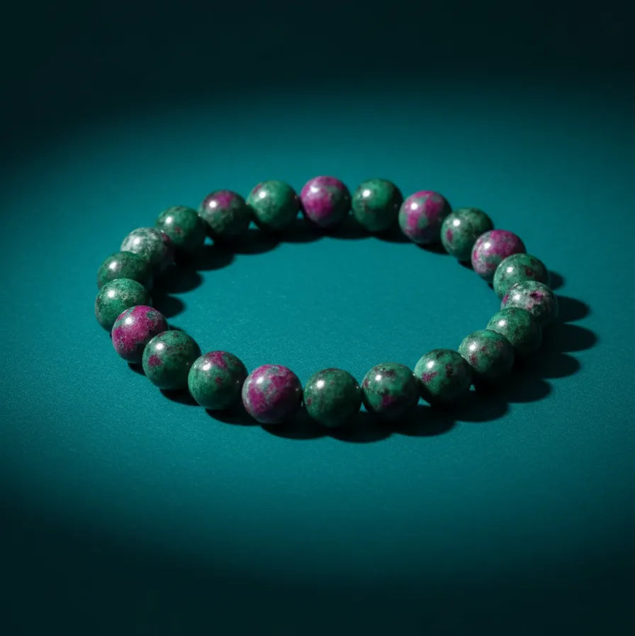 Pulsera Zoisita Rubi 8mm