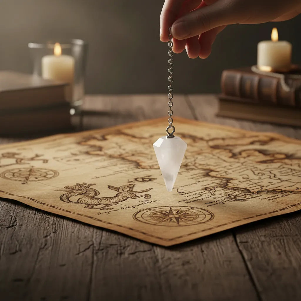 Péndulo Mini Cuarzo Blanco