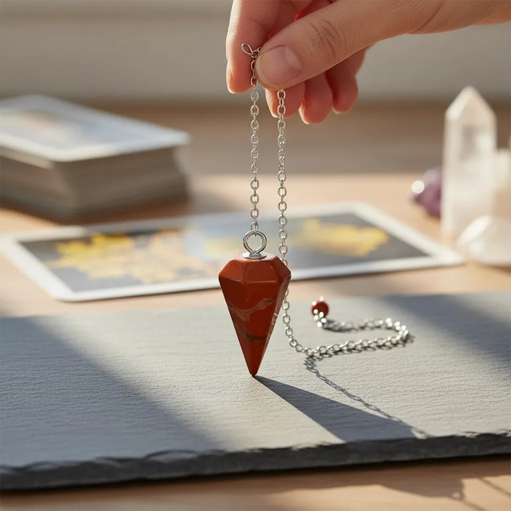 Péndulo Mini Jaspe Rojo