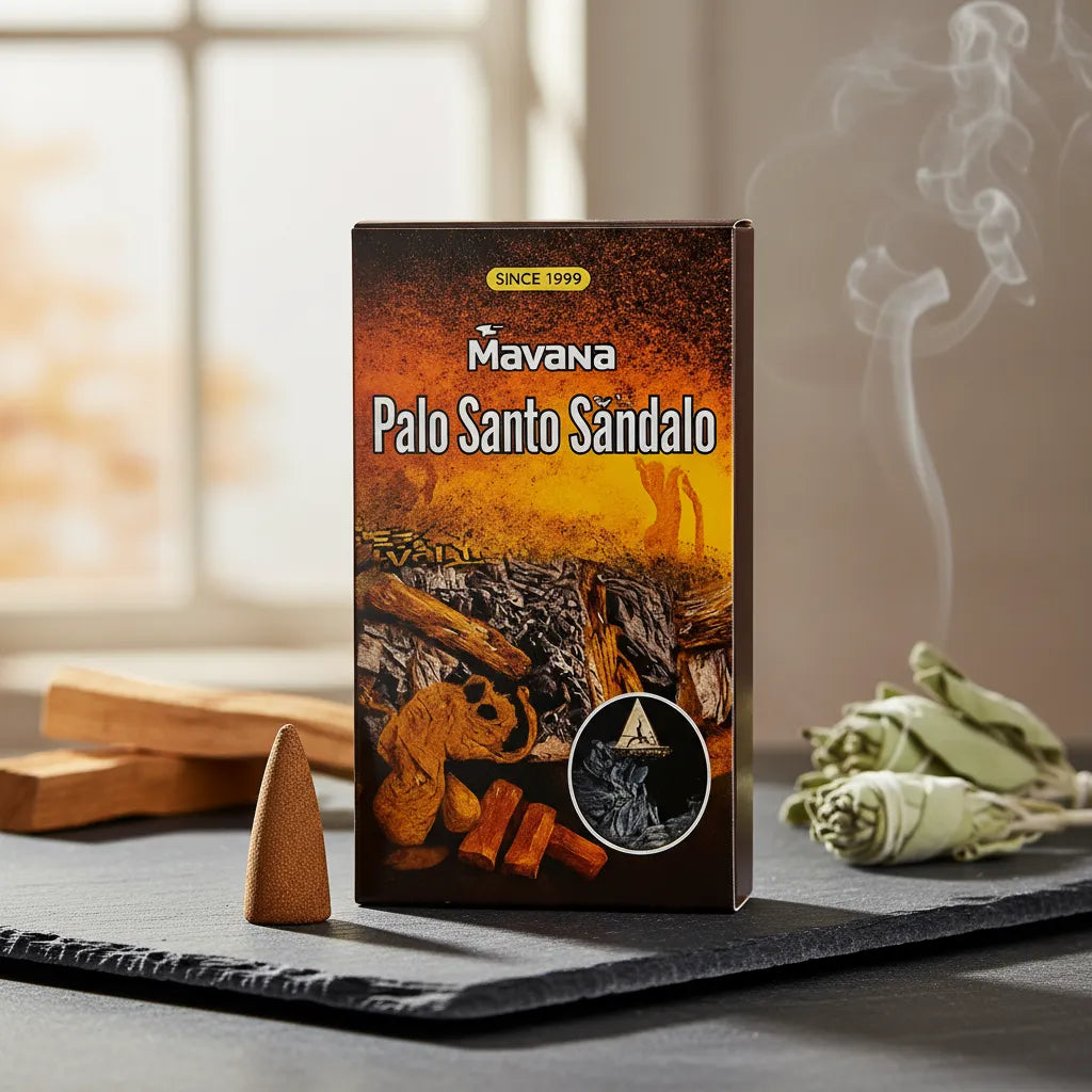 Incienso Cascada Palo Santo y Sándalo 120 conos