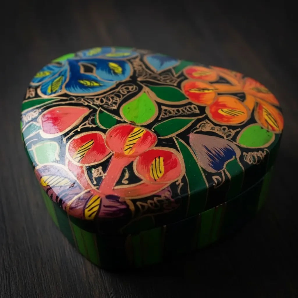 Cajita Corazón Verde