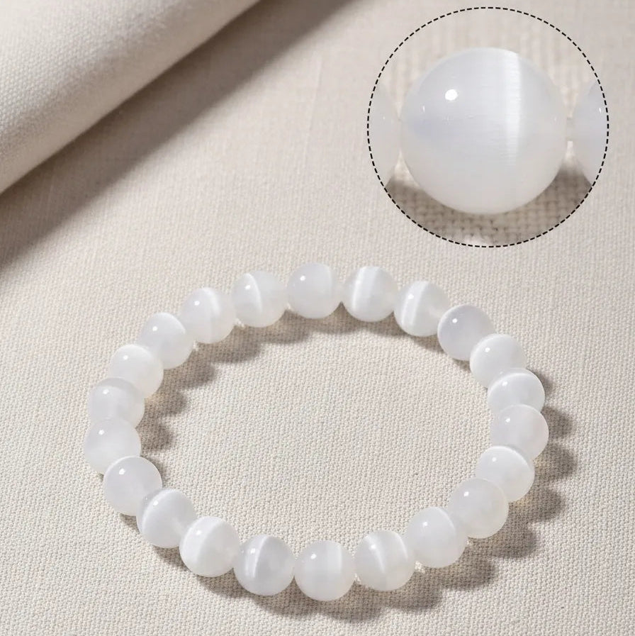 Pulsera Cuarzo Blanco 8mm