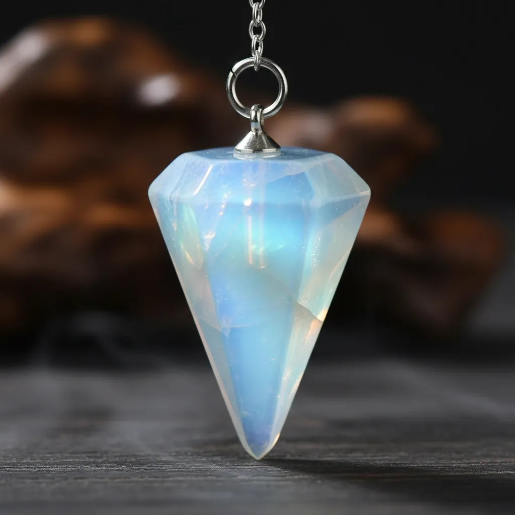 Péndulo Pirámide Piedra Luna Chico