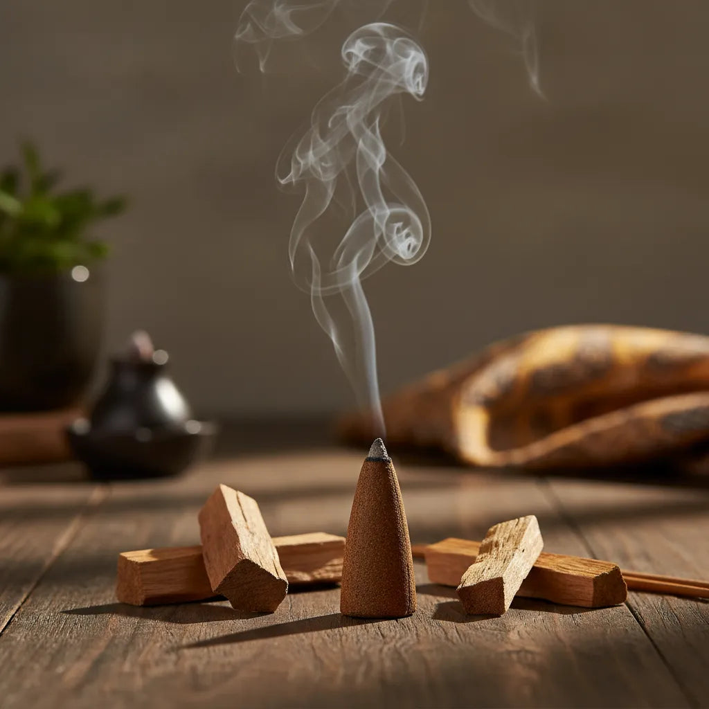 Incienso Cascada Palo Santo y Sándalo 120 conos