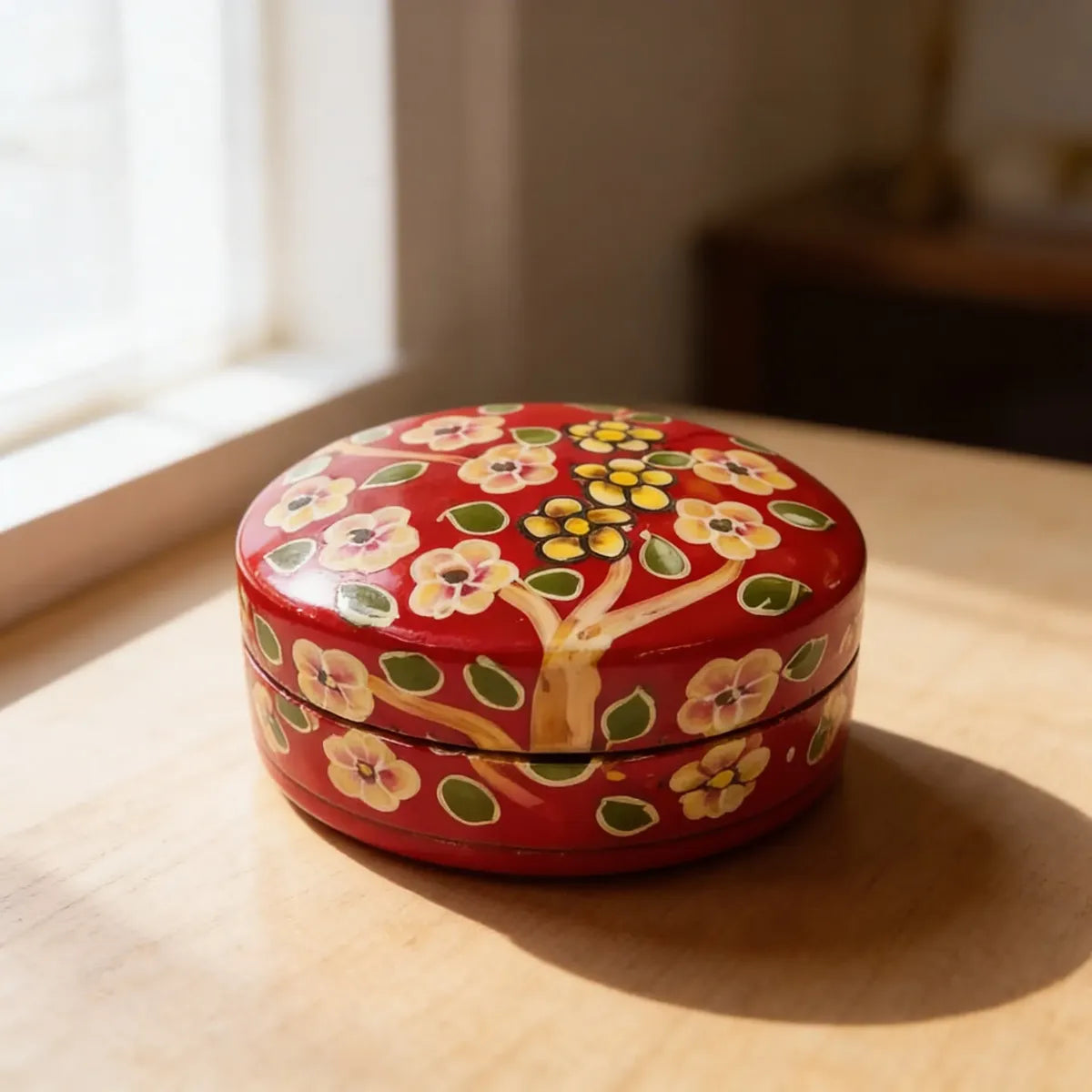 Mini Cajita Oval Rojo