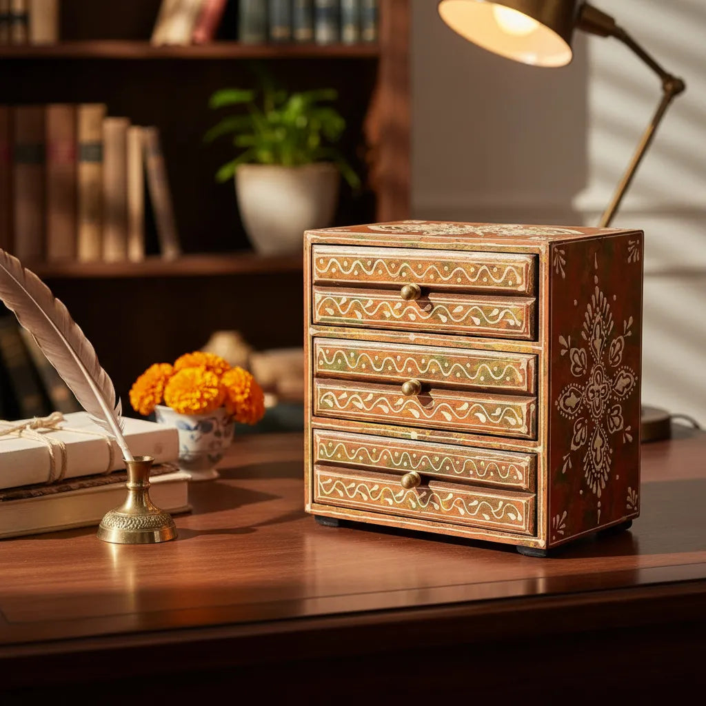 Cajonera Esmeralda Carmesí 3 Cajones