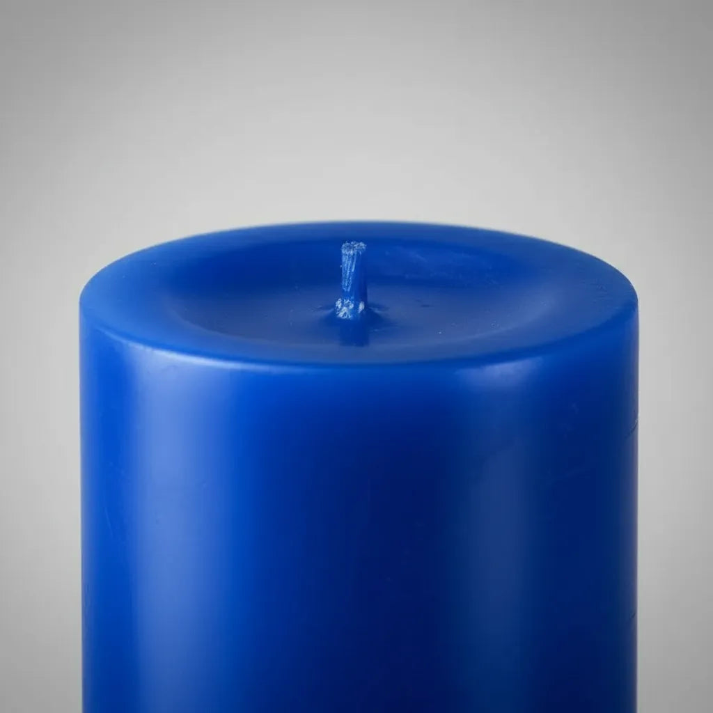 Velón Liso 7 Días Azul