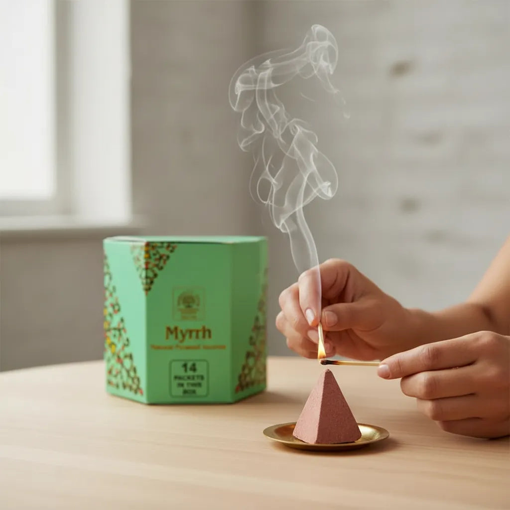 Incienso en Pirámide Mirra