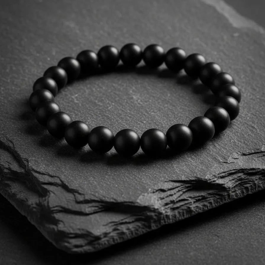 Pulsera Agata Negra 8mm