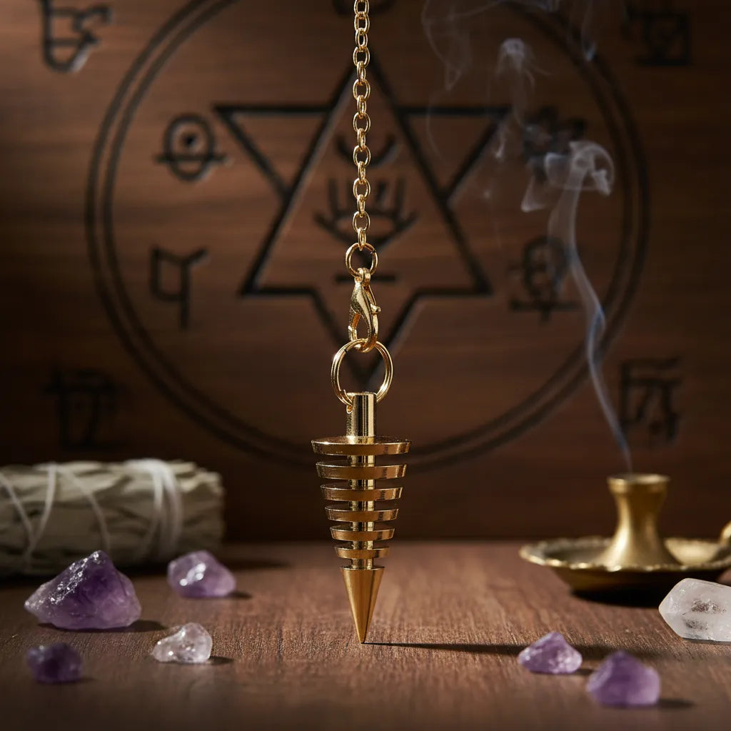 Péndulo Vórtice Oro Rosa