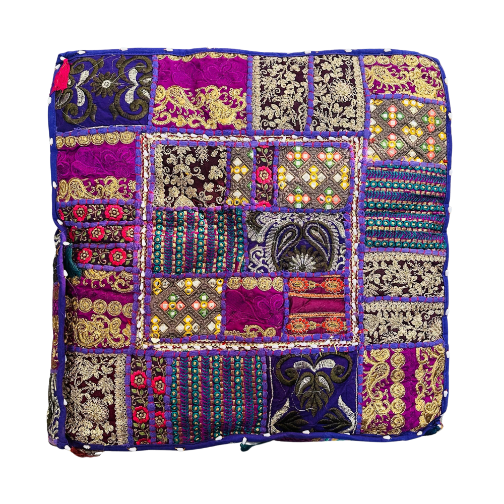 Cojin Morado Indio Cuadrado Talla L