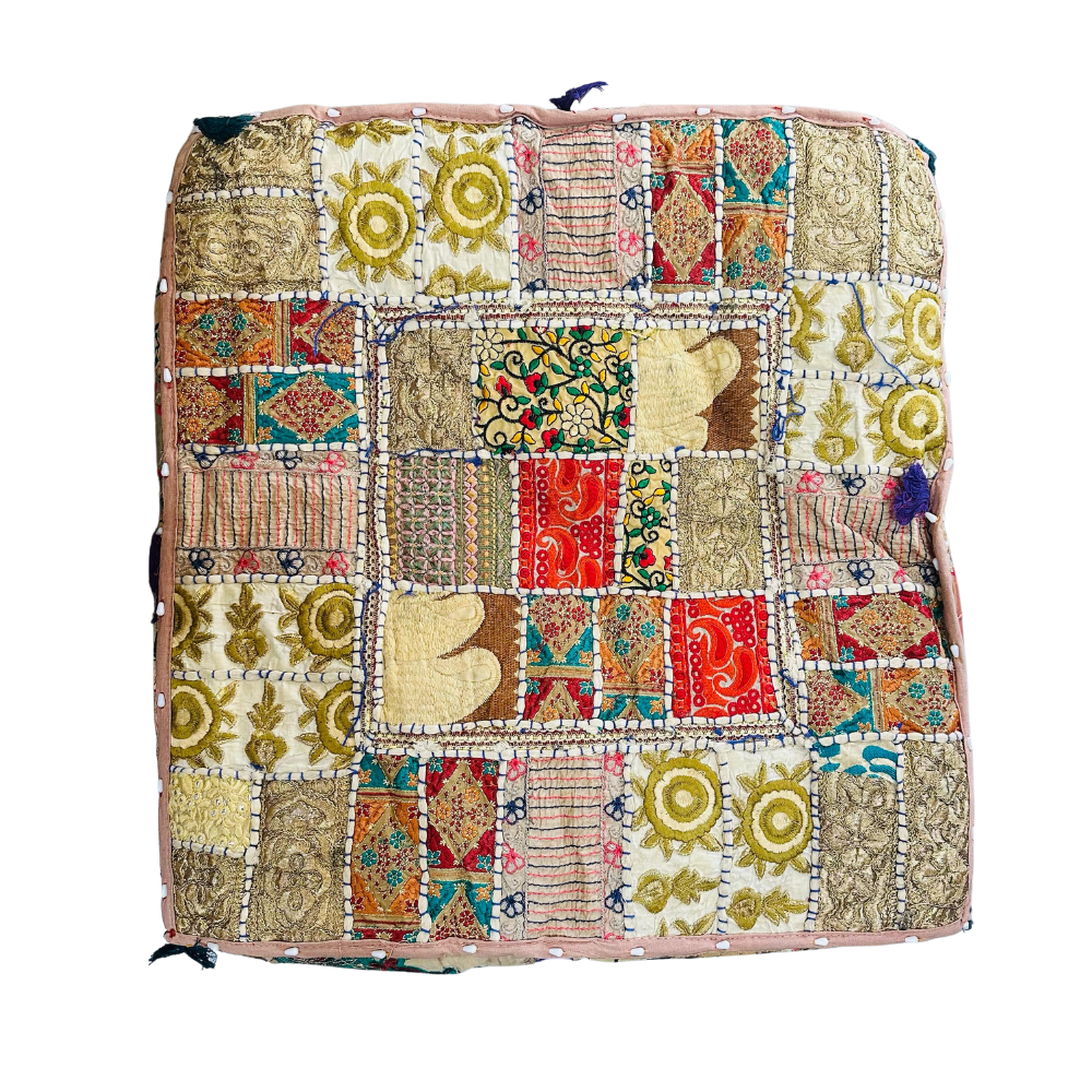 Cojin Beige Indio Cuadrado Talla L