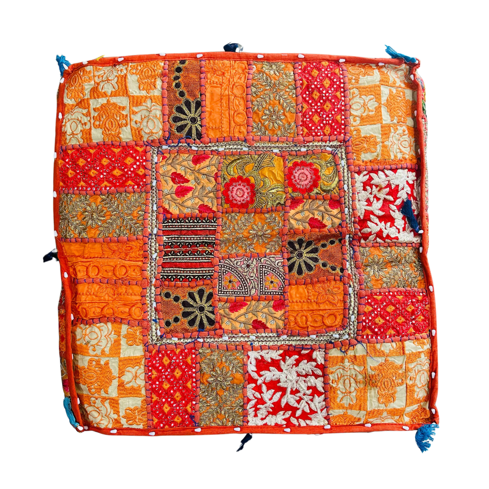 Cojin Naranjo Indio Cuadrado Talla L