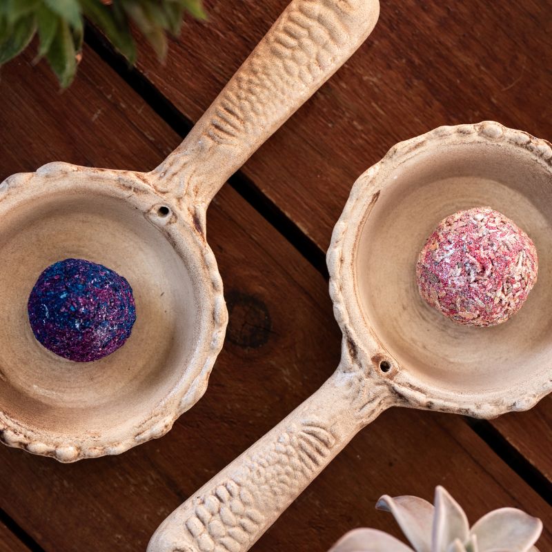 Sahumador Porta Incienso Marfil Natural