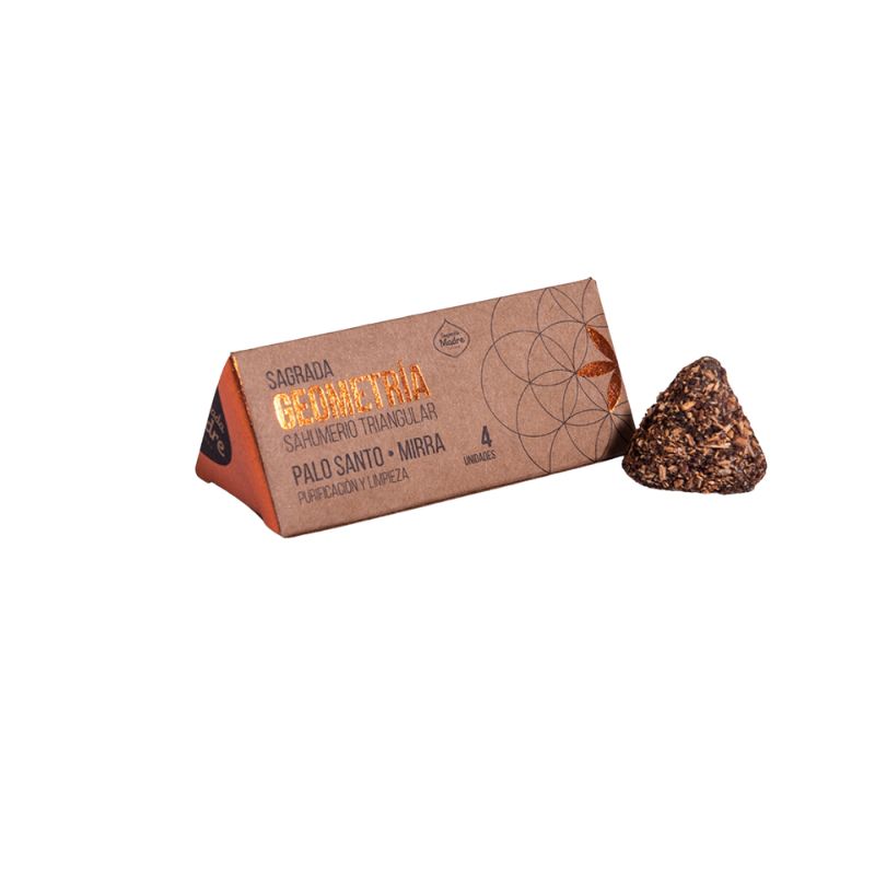 Sahumerio Triangular Palo Santo y Mirra