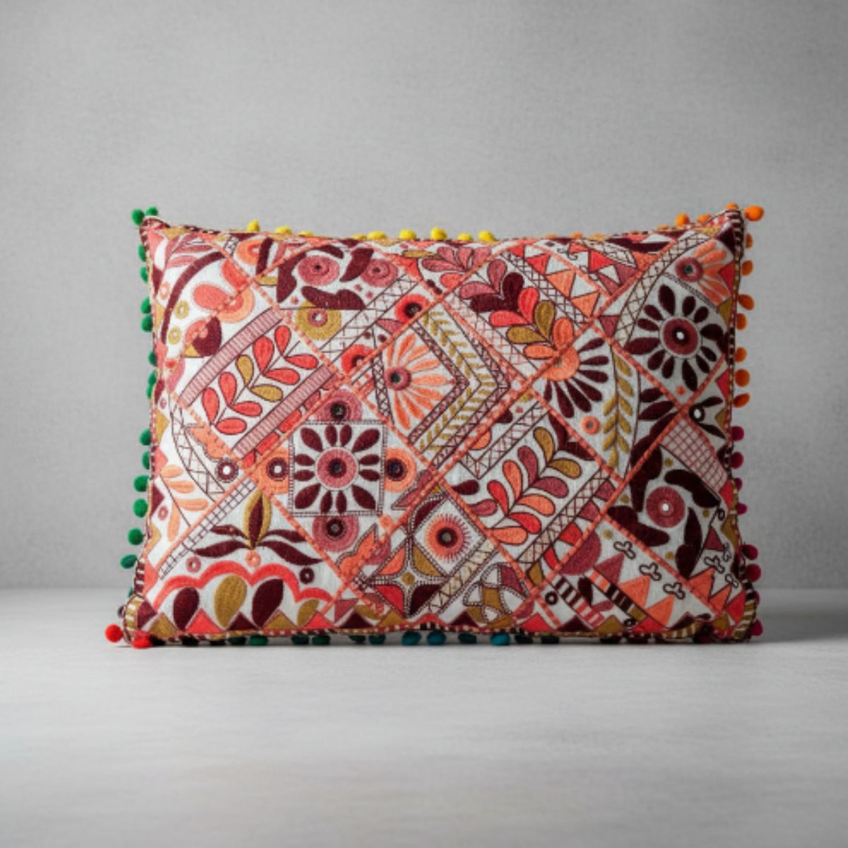 Cojin Rosado Rectangular