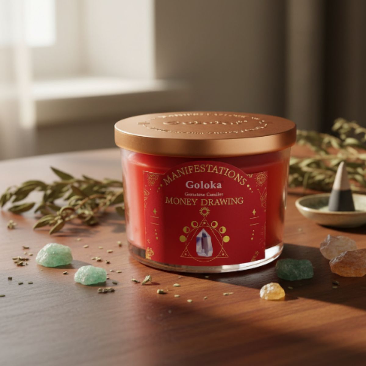 Vela Canela con Piritia - Atrae Dinero