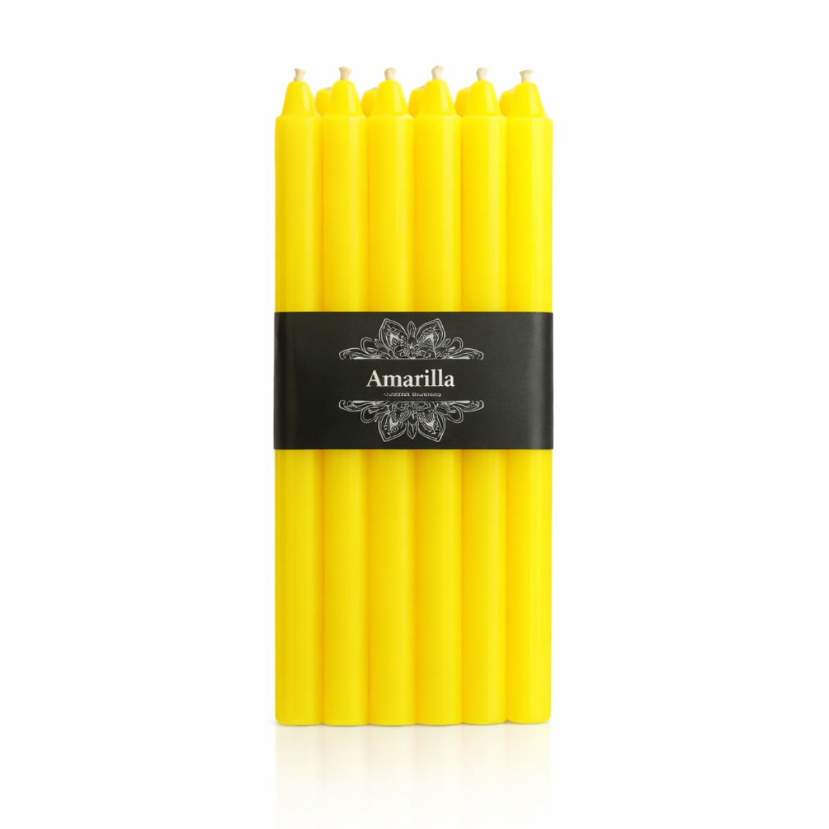 Vela Larga Amarilla 10 u.