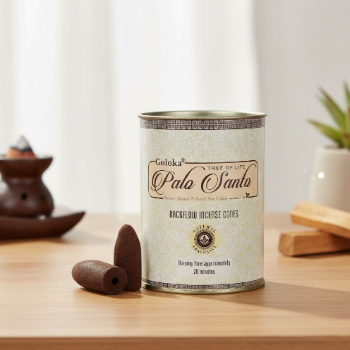 Incienso Cascada Palo Santo 24 conos