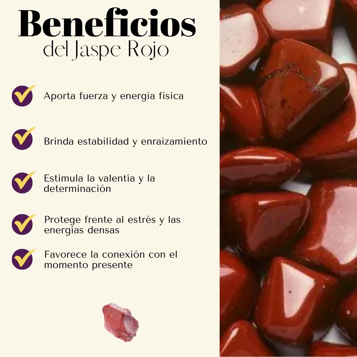 Pulsera Ajustable Jaspe Rojo 4mm